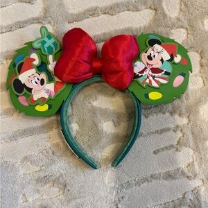 Disney Green and Red Minnie Mouse Headband